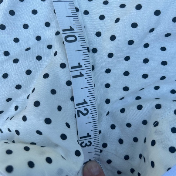 NWT Womens Mini Polka Dot Linen Flared High Rise Shorts kate spade Target XL - Picture 6 of 9